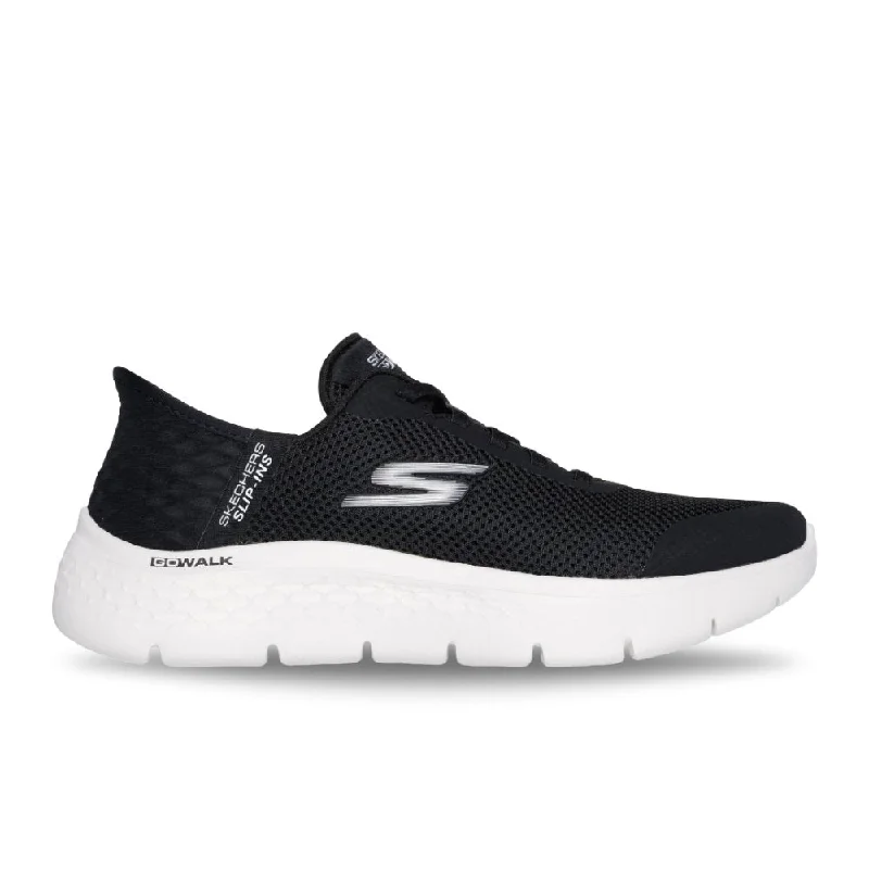 Stylish Walking Shoes Skechers Women's Slip-ins GO WALK Flex Grand Entry - Black/White