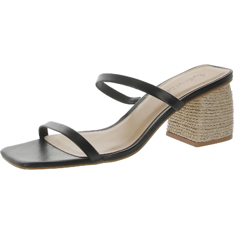 Affordable Luxury Fashion Splendid Womens Kharis Leather Espadrille Slide Sandals
