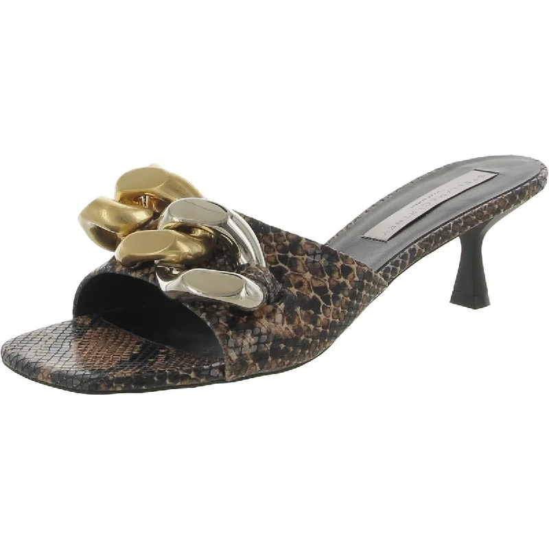 Sporty Fashion Offers Stella McCartney Womens Faux Leather Dressy Mule Sandals