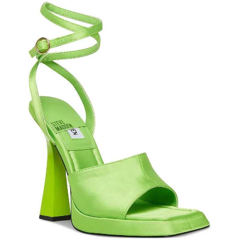 Limited Stock, Big Discounts Steve Madden Womens KENDALL Square toe Strappy Ankle Strap