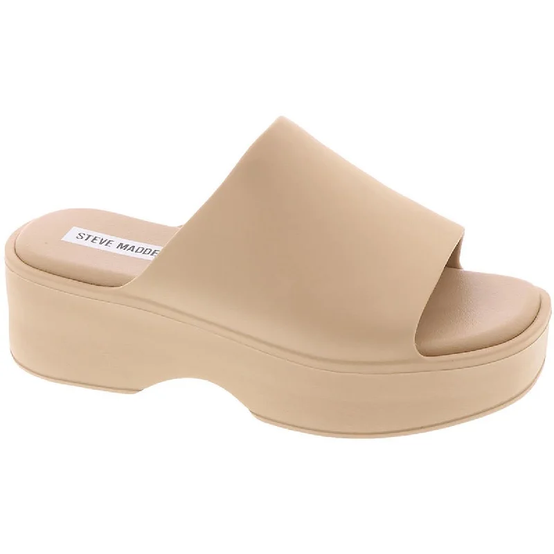 Hot Picks Steve Madden Womens Slinky Platform Open-Toe Platform Sandals