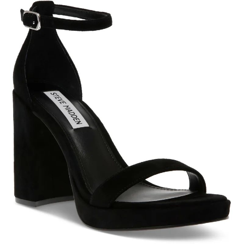 Limited Stock, Big Discounts Steve Madden Womens Susan Solid Ankle Strap Heels