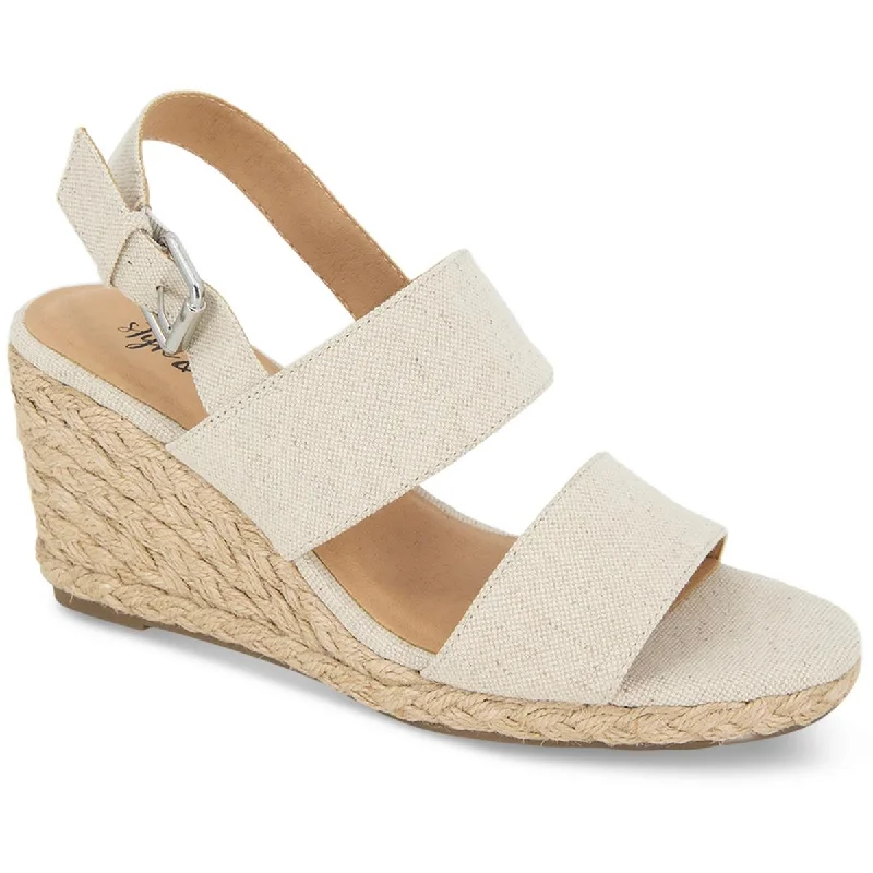 Feminine Style Promotions Style & Co. Womens Serennaa Padded Insole Slingback Wedge Sandals