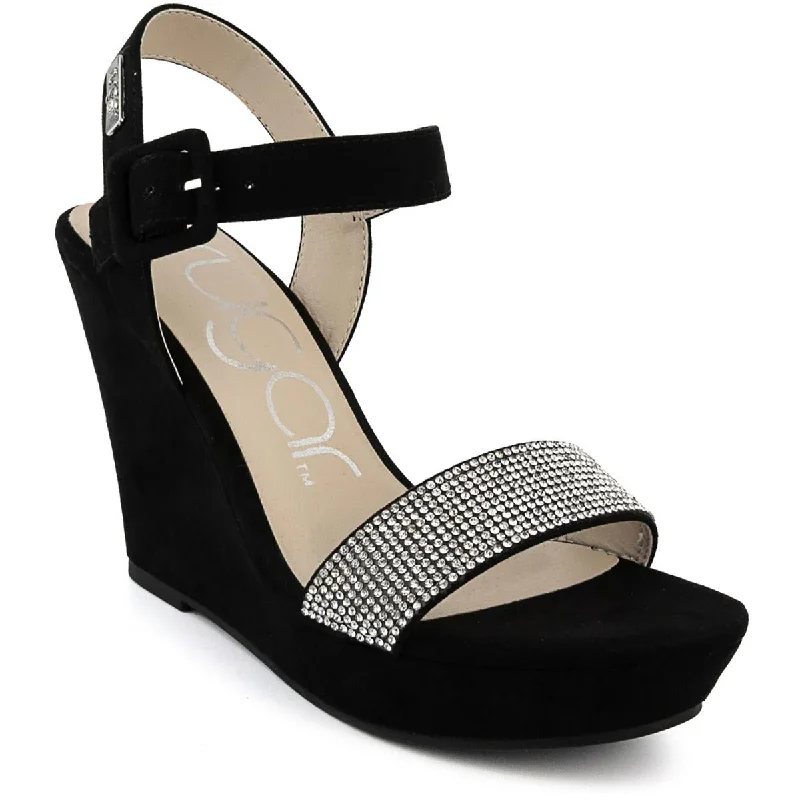 Flexible Sole Shoes Sale Sugar Womens CHILI Dressy Square toe Wedge Sandals