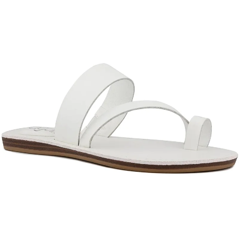 Street-Style Slip-Ons Sugar Womens Fathom Strappy Casual Slide Sandals