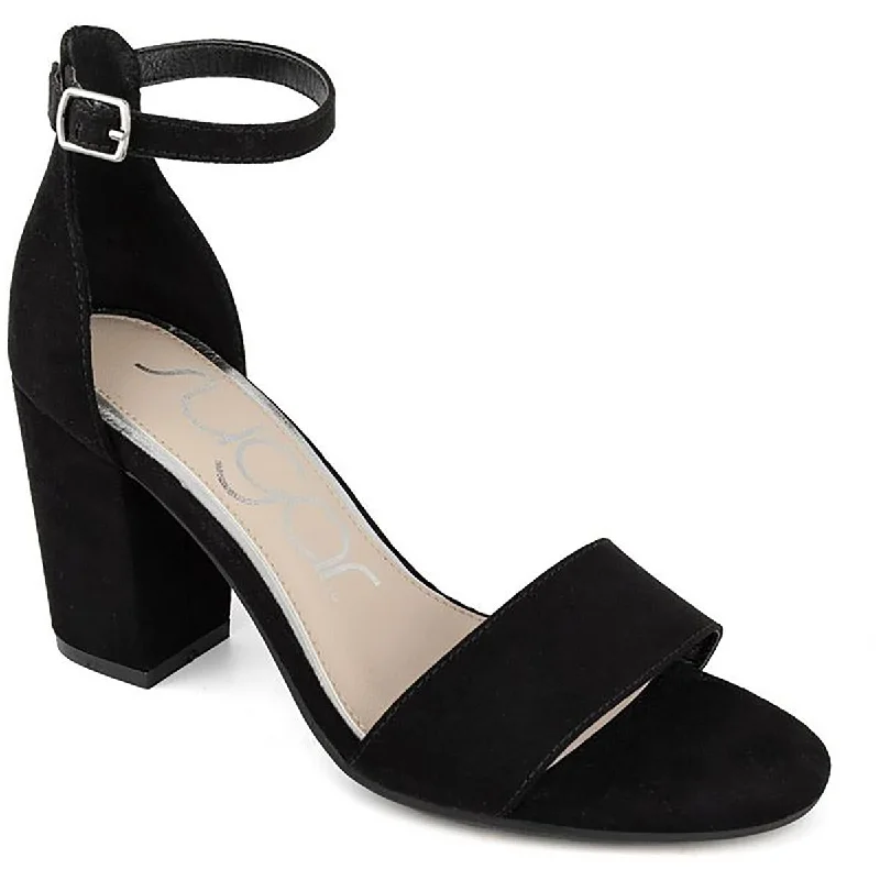Comfortable Casual Loafers Sugar Womens Machelene Ankle Strap Block Heel Heels