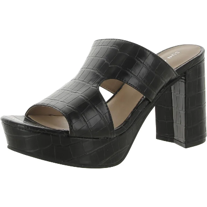 Fashionable Casual Shoes Sale Sun + Stone Womens Dariaa Faux Leather Cut-Out Mule Sandals Fashionable Casual Shoes Sale Sun + Stone Womens Dariaa Faux Leather Cut-Out Mule Sandals