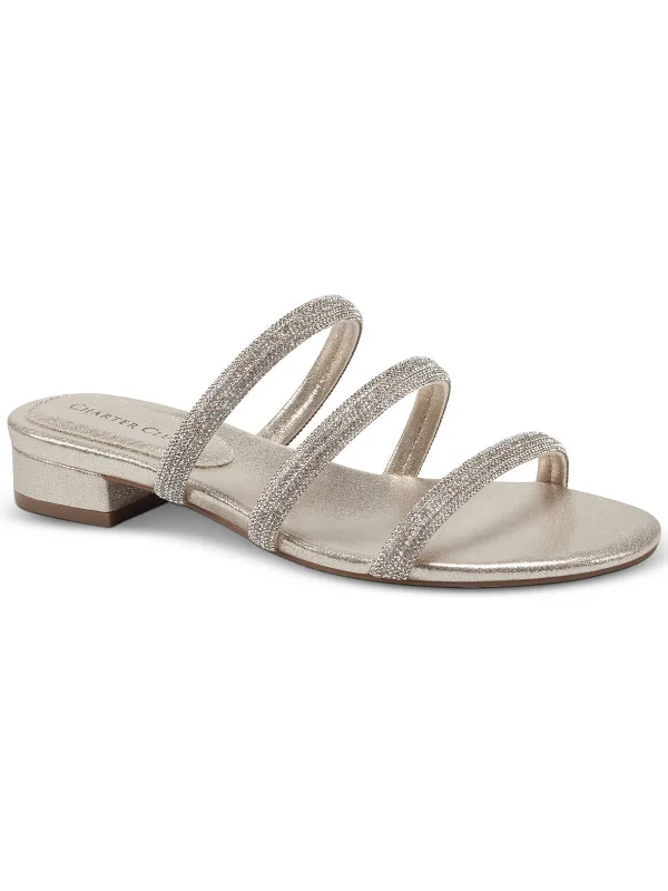Fashionable Casual Shoes Sale Sunnyy Womens Rhinestone Glitter Slide Sandals