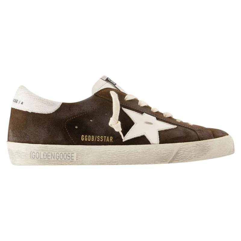 Unleash Your Fashion Super Star Sneakers - Golden Goose Deluxe Brand - Leather - Brown