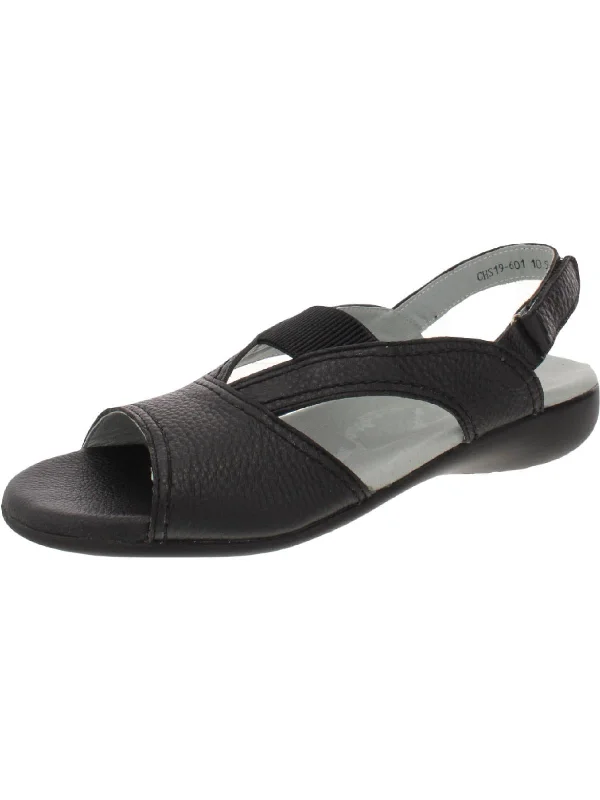Seasonal Footwear Sale Swish Womens Leather Open Toe Slingback Sandals