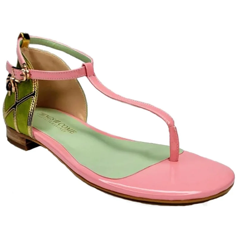 Sleek Dress Shoes Deal Things II Come Womens Gloria Patent Leather Thong Ankle Strap