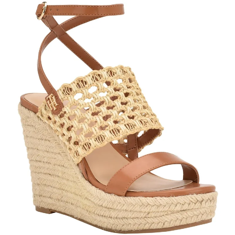 Lightweight Walking Shoes Offers Tommy Hilfiger Womens Kalendar Almond toe Casual Wedge Sandals