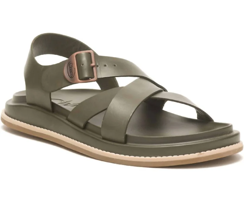 Casual Slip-Ons Promotion Townes Sandals In Olive Night