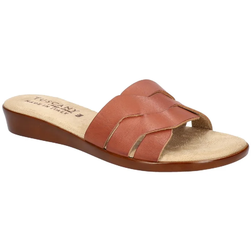 Slip-Resistant Footwear Promotion Tuscany By Easy Street Womens NICIA Faux Leather Slide Sandals Slip-Resistant Footwear Promotion Tuscany By Easy Street Womens NICIA Faux Leather Slide Sandals