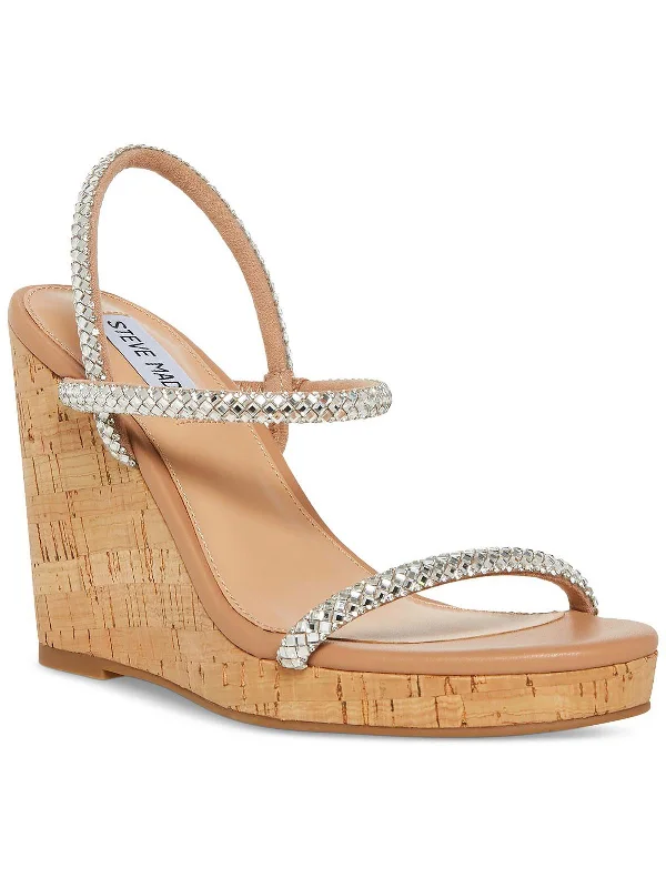 Modern Chic Discounts Udell Womens Strappy Slip-On Wedge Sandals
