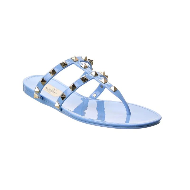 Modern Chic Discounts Valentino Garavani Women's Jelly Thong Sandals, Light Blue