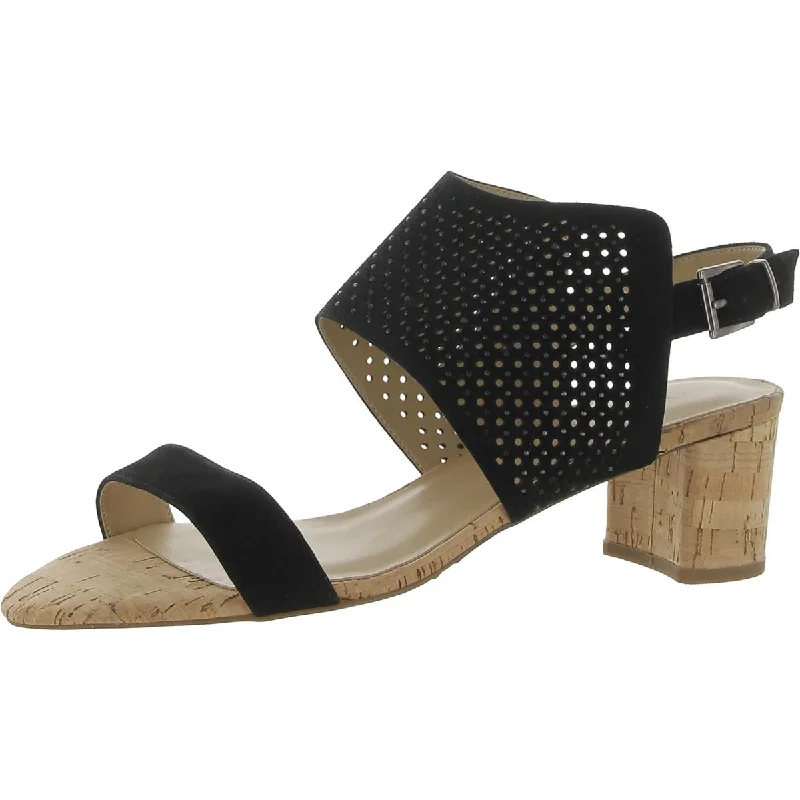 Premium Casual Footwear VANELi Womens Faux Suede Open Toe Heels