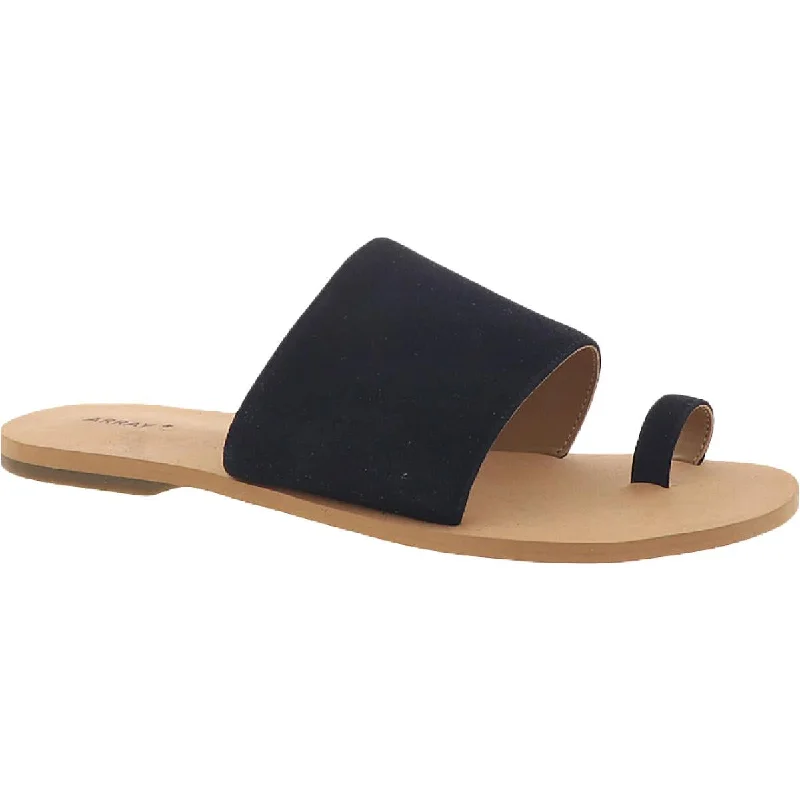 Comfortable Shoes Venice Womens Toe Loop Slip On Flat Sandals