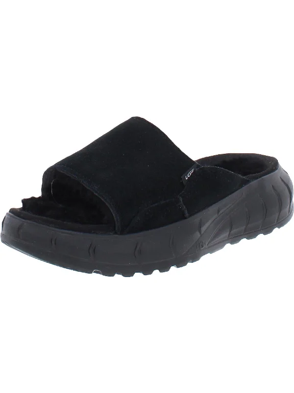 Fashion Sale Westsider Slide Womens Leather Faux Fur Slide Sandals