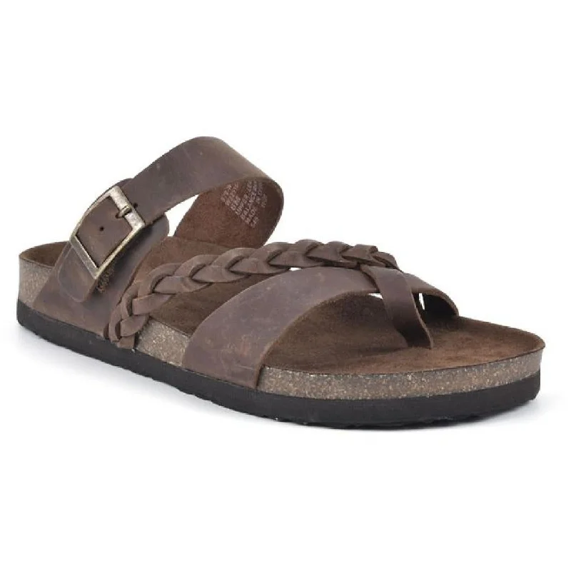Avant-Garde Style Promotions White Mountain Womens Hazy Braided Slip On Slide Sandals