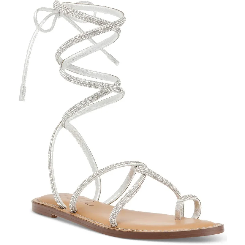 Women's Adventure-Ready Shoes Wild Pair Womens GENNIFERF Wrapping Ankle Toe ring Gladiator Sandals