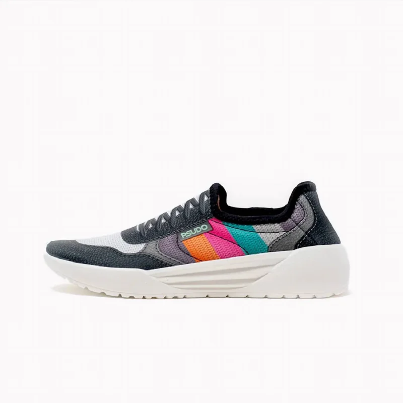 Statement Boots Offer Women's Court Sneaker In Black Multi