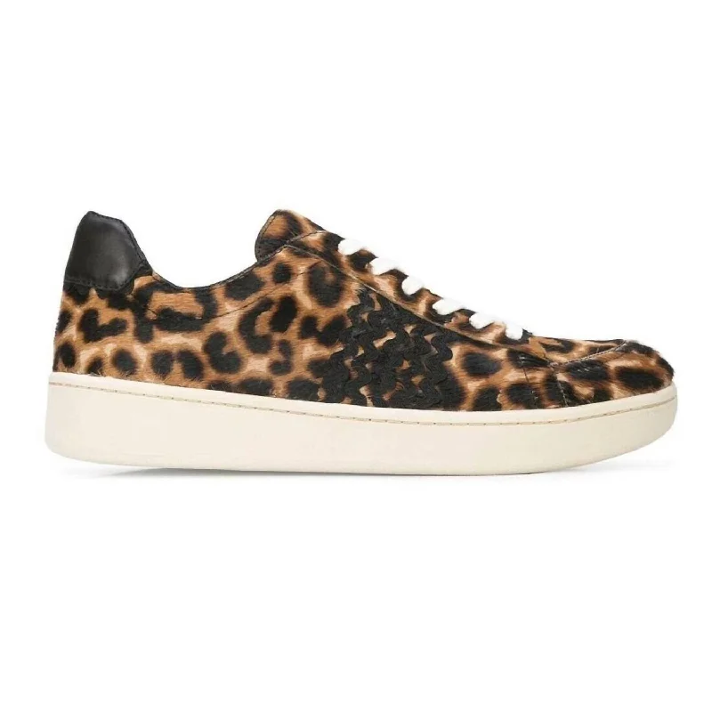 Comfortable Maternity Shoes Women's Elliot Sneaker In Leopard Print