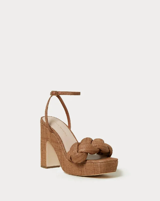 Fashionable Comfort Promotions Women's Fae Platform Heeled Sandal In Brown