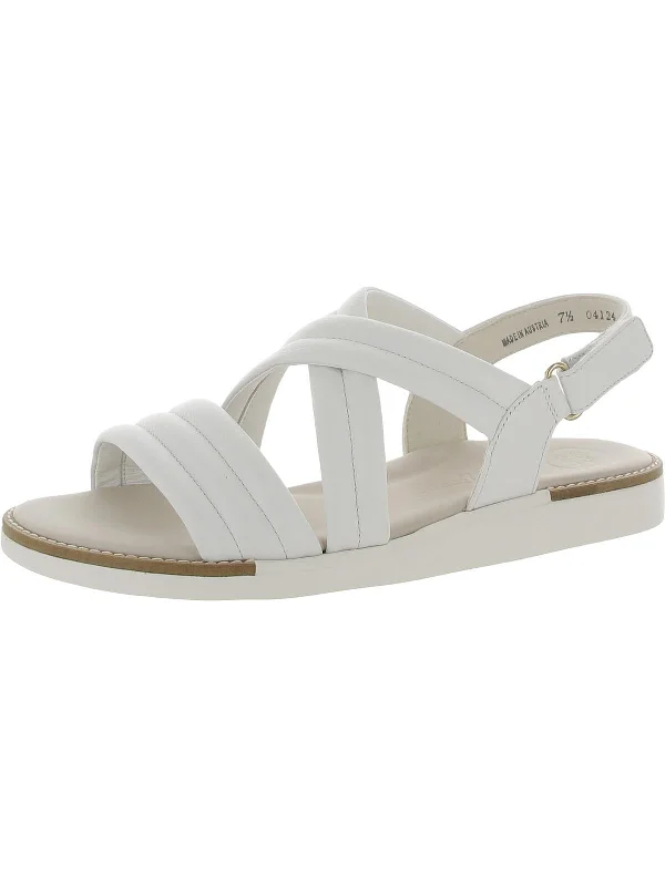 Fashion Sale Womens Faux Leather Open Toe Slingback Sandals