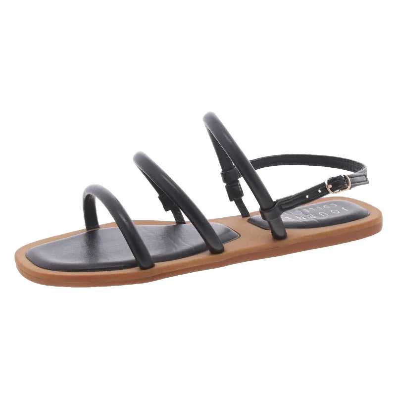 Casual Women's Flats Womens Faux Leather Open Toe Slingback Sandals