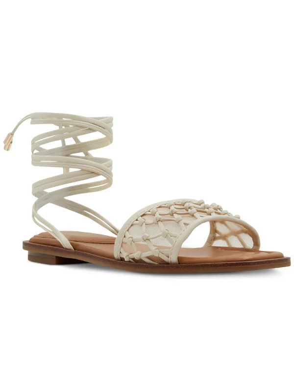 Cozy Indoor Slippers Deals Womens Faux Leather Slip On Strappy Sandals