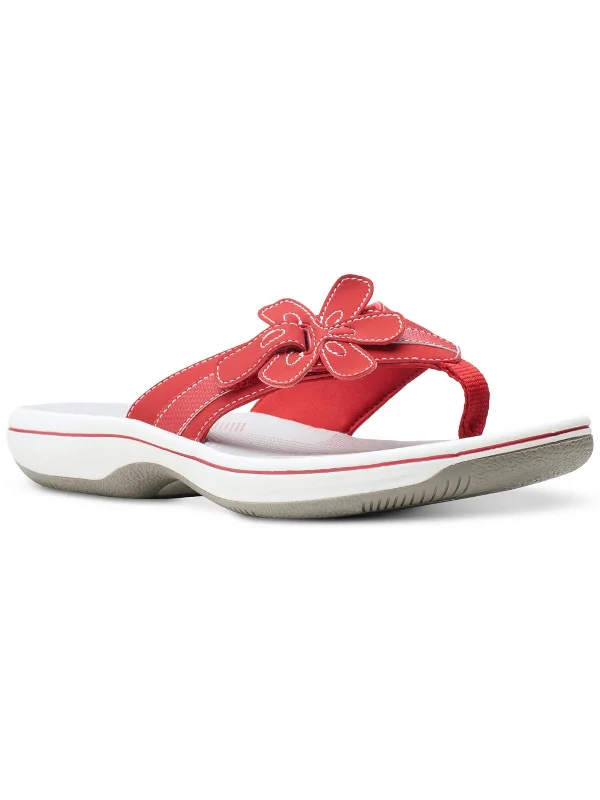 Vintage Style Deals Womens Faux Suede Flip-Flops