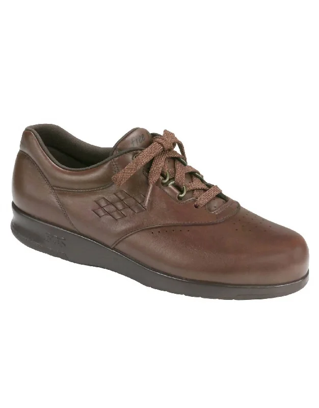All-Day Comfort Shoes Sale Women's Free Time Walking Shoe - Double Wide In Teak
