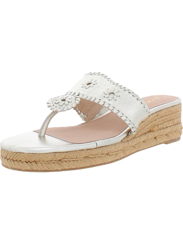 Comfortable Casual Shoes Womens Leather Metallic Mule Sandals