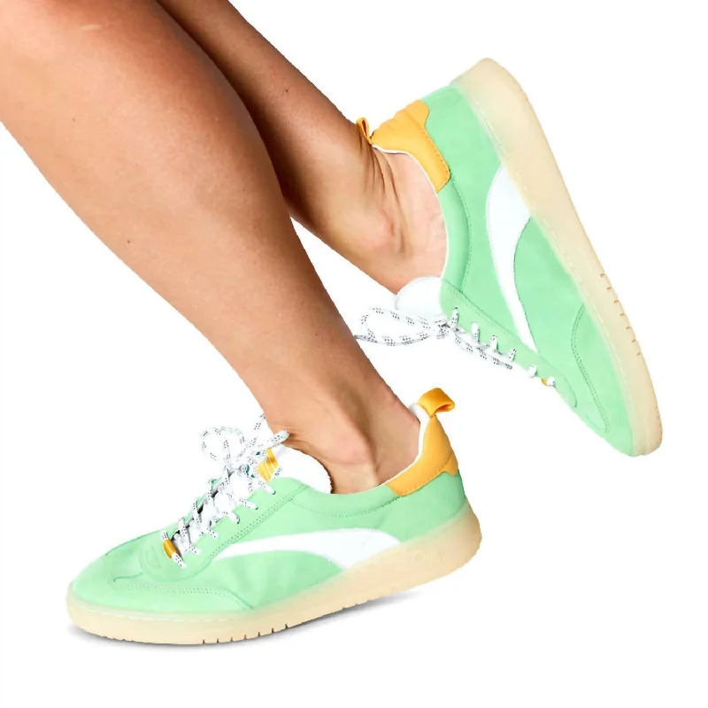 Effortless Style Shoes Sale Women's Panama Sneakers In Cyber Green