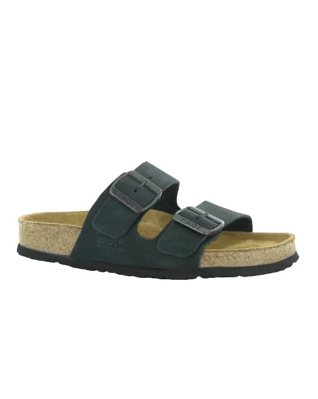 Fashion Forward Women's Santa Barbara Sandal In Black Nubuck