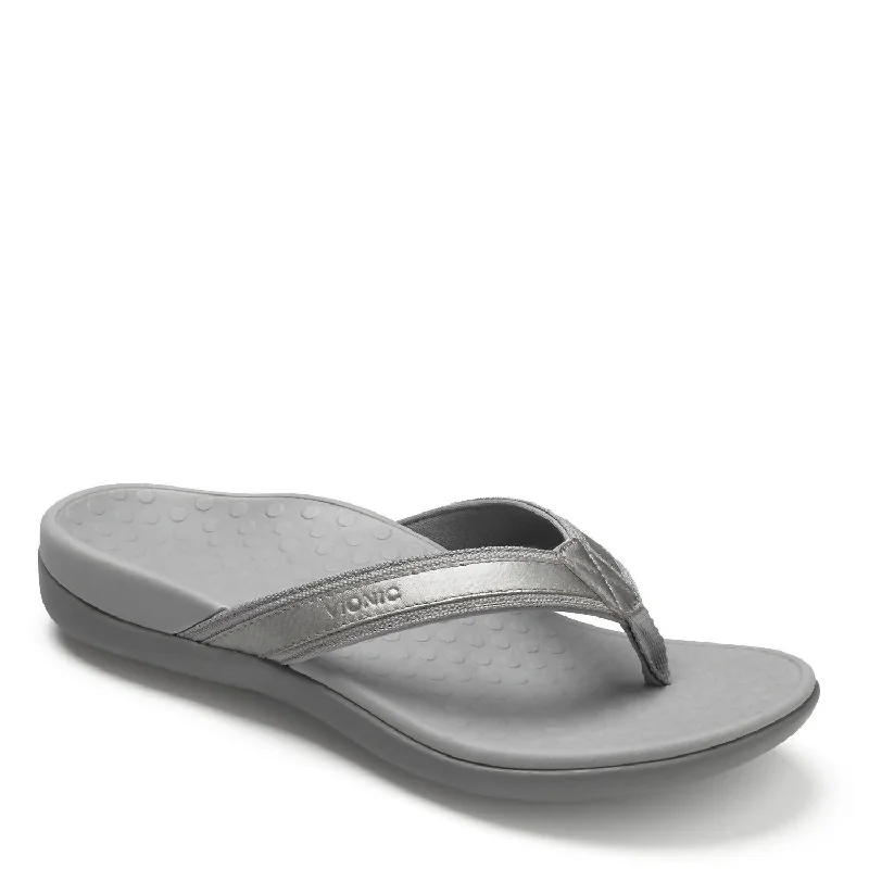 Fashion-Forward Women's Shoes Women's Tide Ii Sandal - Medium Width In Pewter Metallic Fashion-Forward Women's Shoes Women's Tide Ii Sandal - Medium Width In Pewter Metallic