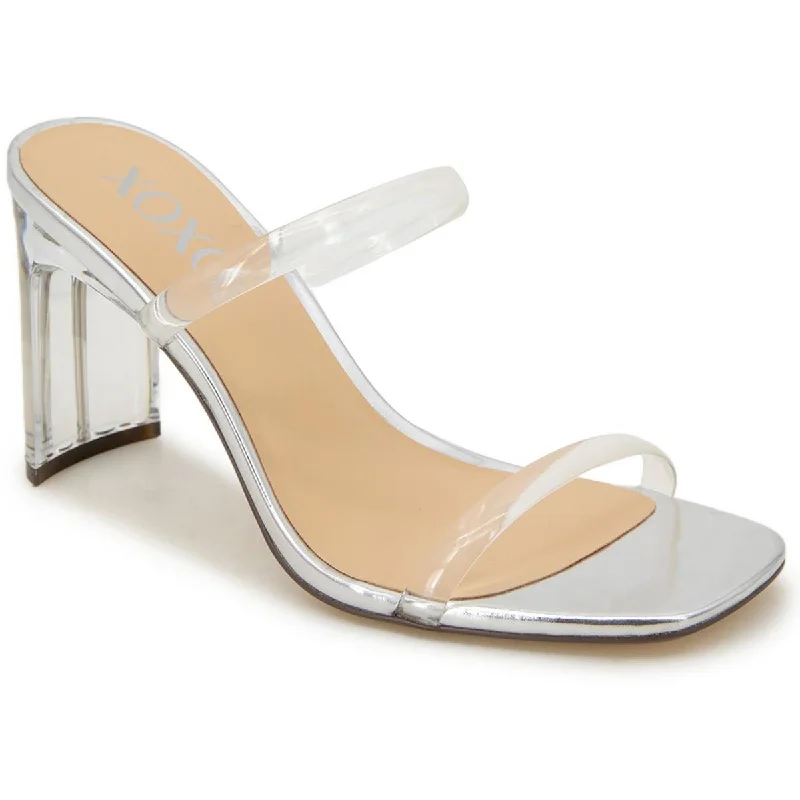 Functional Comfort Shoes Deals XOXO Womens Laceless Vinyl Block Heel