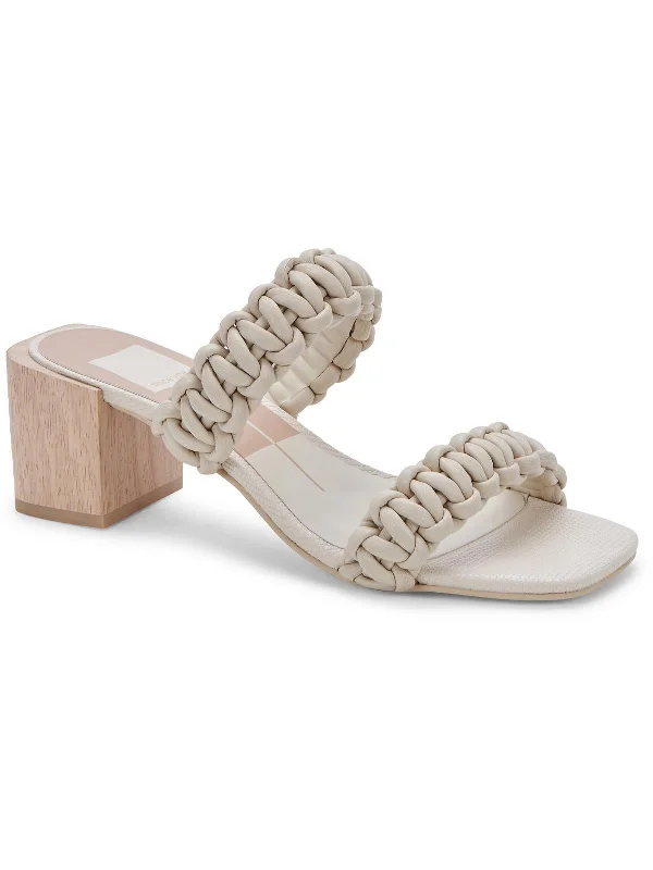 Classic Dress Shoes Sale ZENO Womens Faux Leather Open Toe Mule Sandals