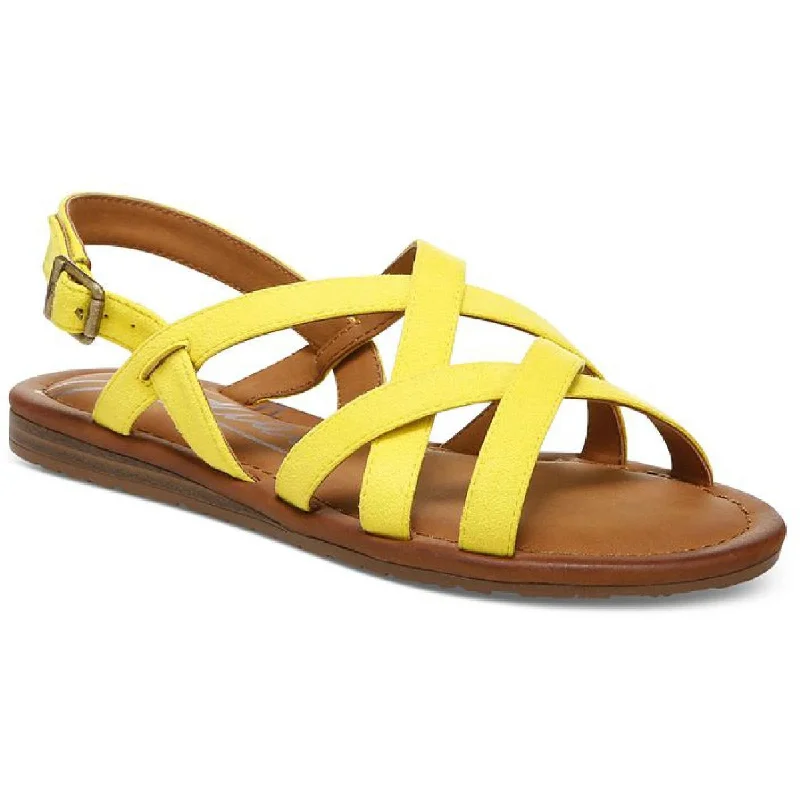 Supportive Shoes Offer Zodiac Womens Yale-2 Faux Leather Ankle Strap Strappy Sandals