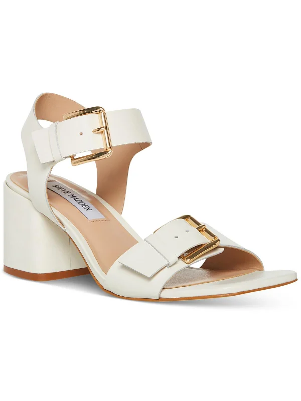 Ultra-Light Footwear Sale ADALENA Womens Leather Block Heel Pumps