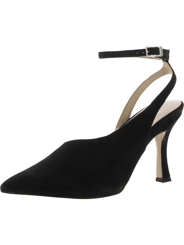 All-Season Shoes Deal Adelice Womens Suede Ankle Strap Pumps