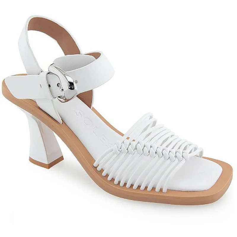 Comfortable Stretch Shoes Promotion Aerosoles Womens CREW Faux Leather Square toe Strappy Sandals