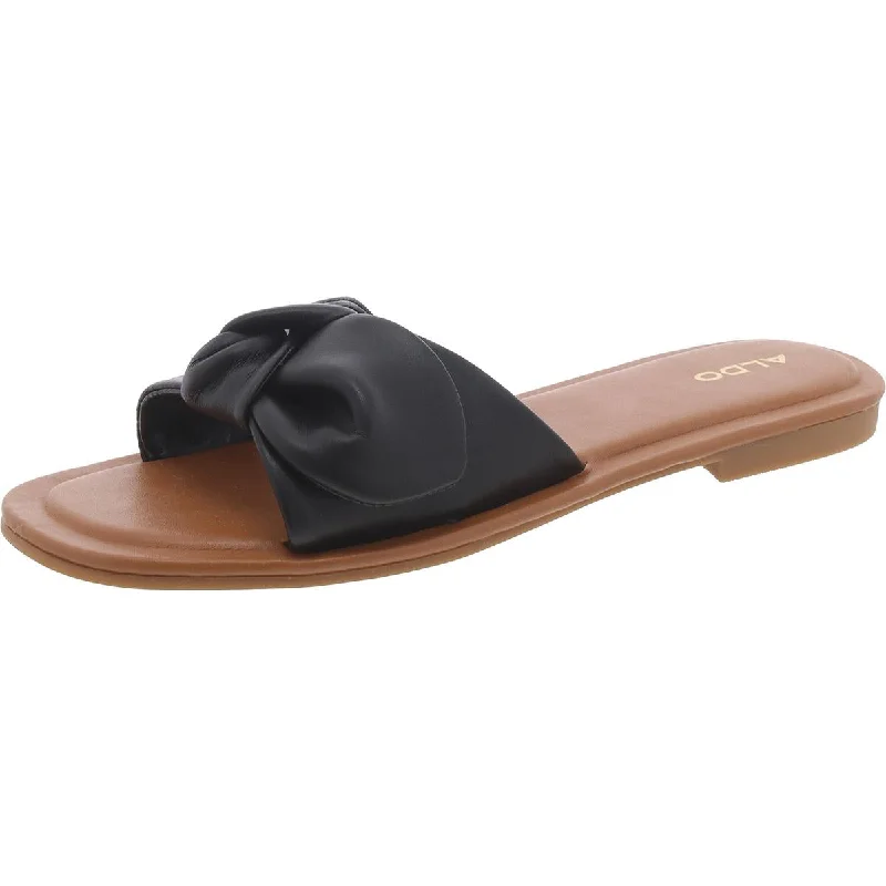 Durable Dress Shoes Promotion Aldo Womens ABAYRITH Faux Leather Round toe Flatform Sandals