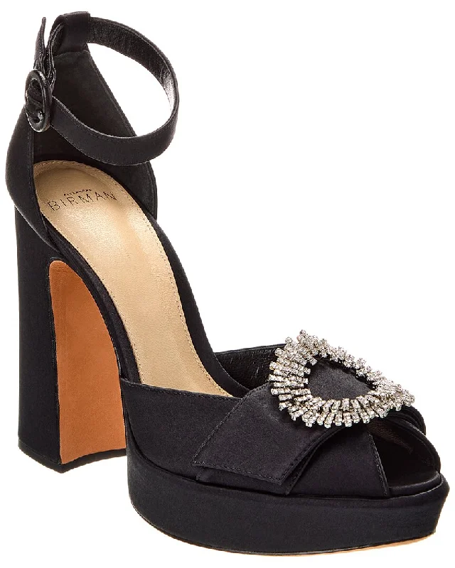 Comfortable Boots Sale Alexandre Birman Madelina Curve 120 Satin Platform Pump