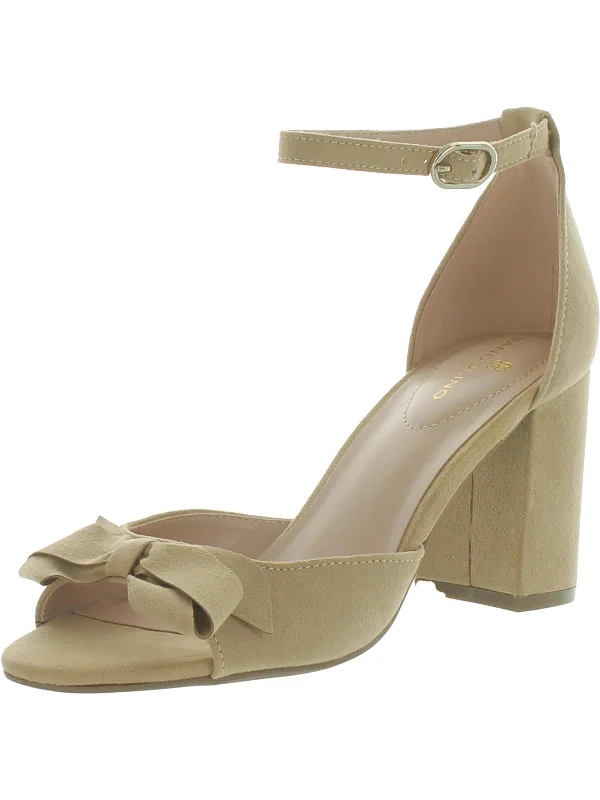 Affordable Shoe Fashion Alice 2 Womens Suede Covered Heel Dress Pumps