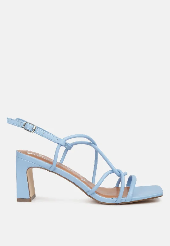 Mega Sale andrea knotted straps block heeled sandals