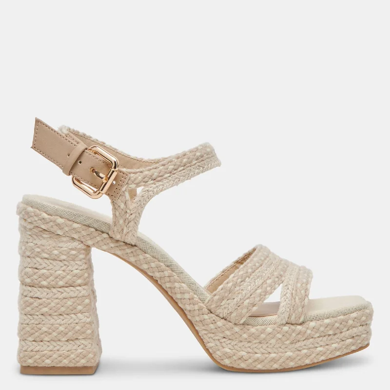 Breathable Shoes Discount Arnela Heels Dune Multi Woven