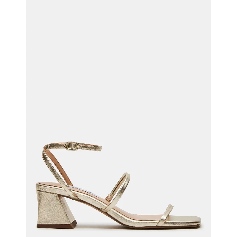 Comfortable Durable Shoes Ashlynn Gold Leather