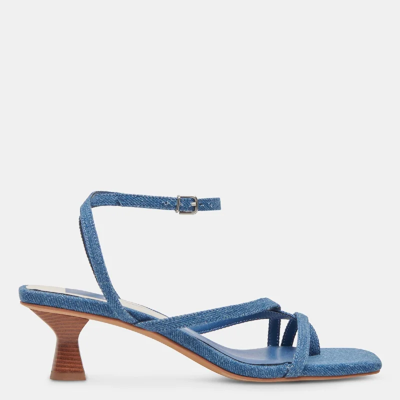 Unleash Your Style Baylor Heels Blue Denim